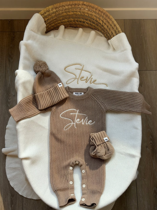 Beanie & Booties ♡ Mocha