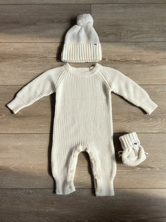 The Aspen Knit Romper ♡ Cloud