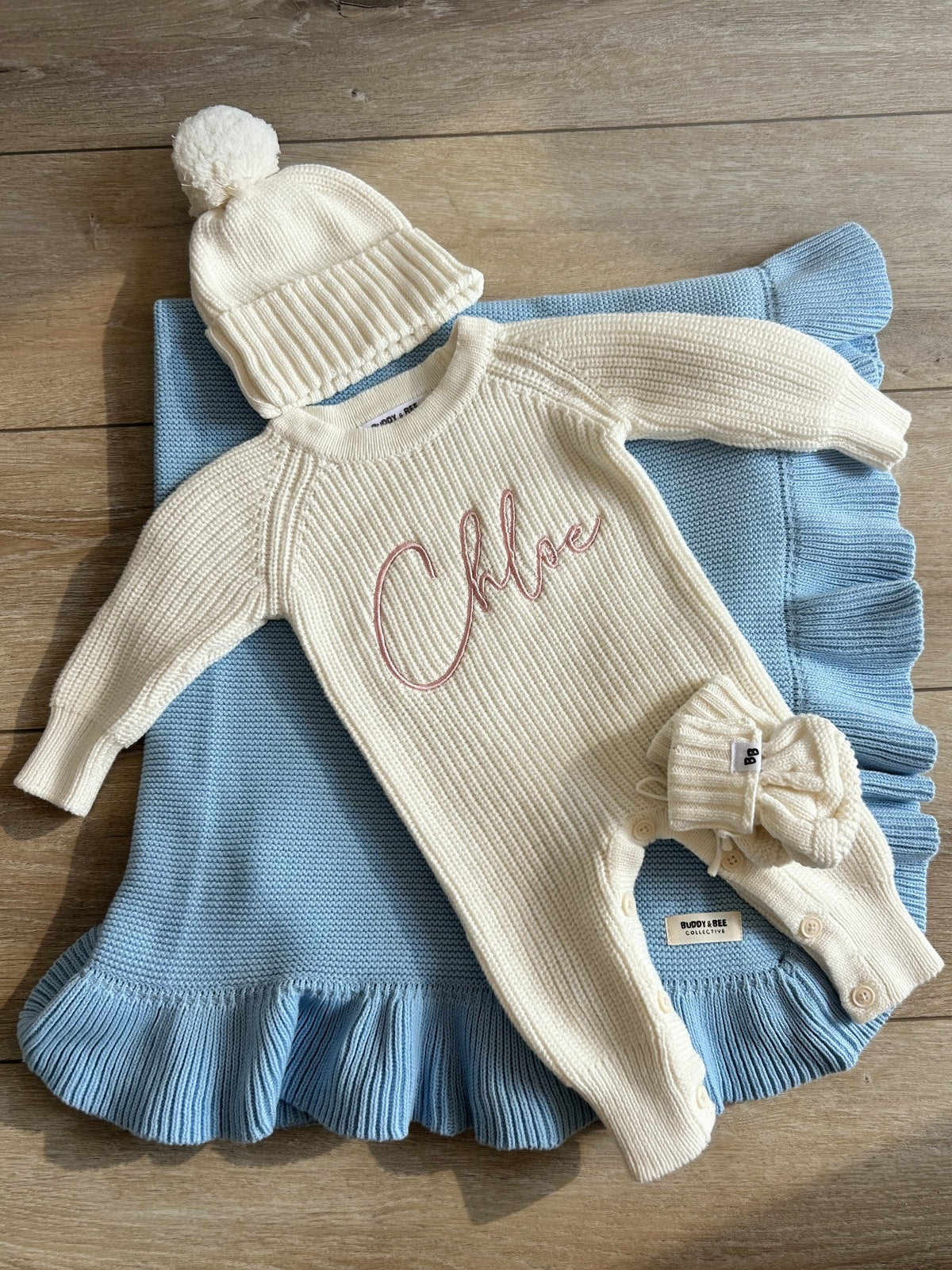 The Aspen Knit Romper ♡ Cloud