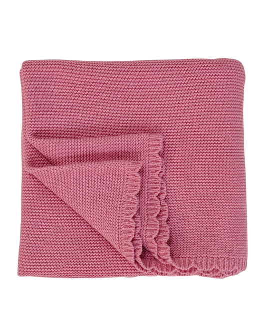 Scallop Knit Blanket ♡ Rosie