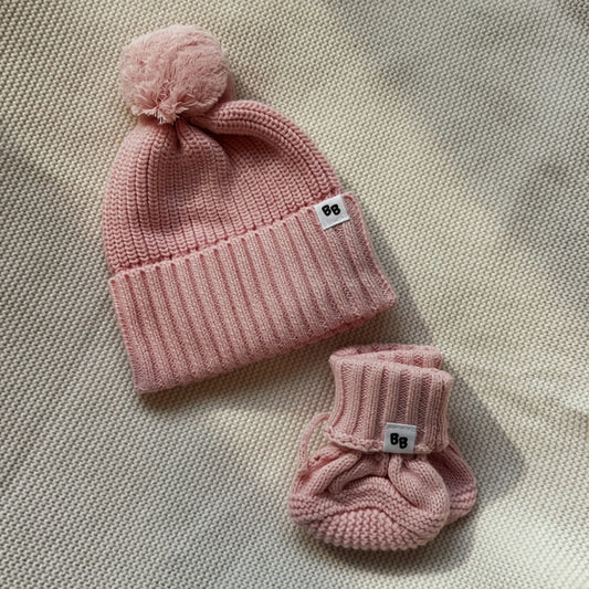 Beanie & Booties ♡ Blush