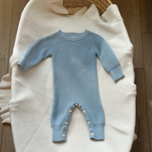 The Aspen Knit Romper ♡ Mist