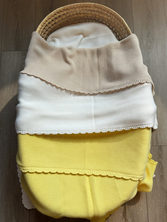 Scallop Knit Blanket ♡ Buttercup