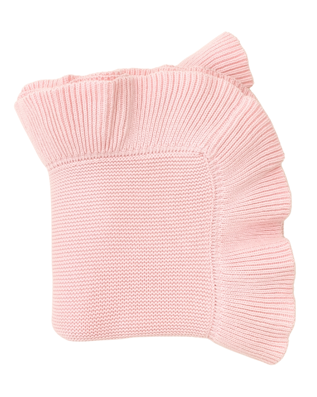 Ruffle Knit Blanket ♡ Blush