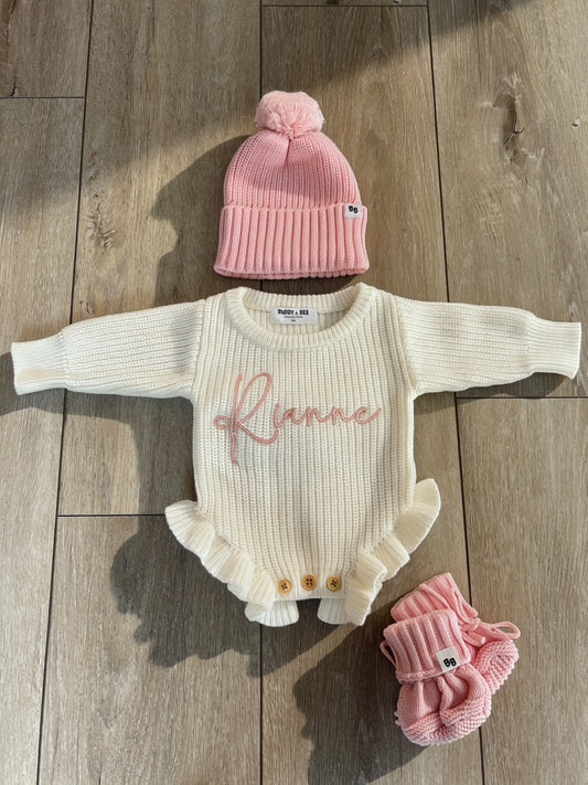 Beanie & Booties ♡ Blush
