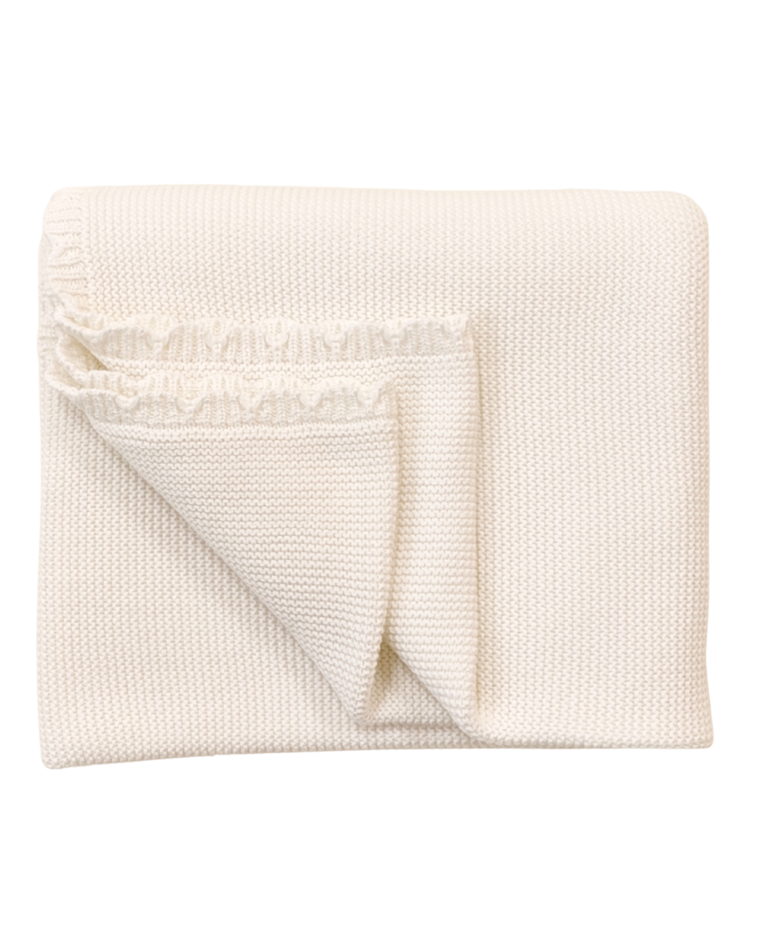 Scallop Knit Blanket ♡ Cloud