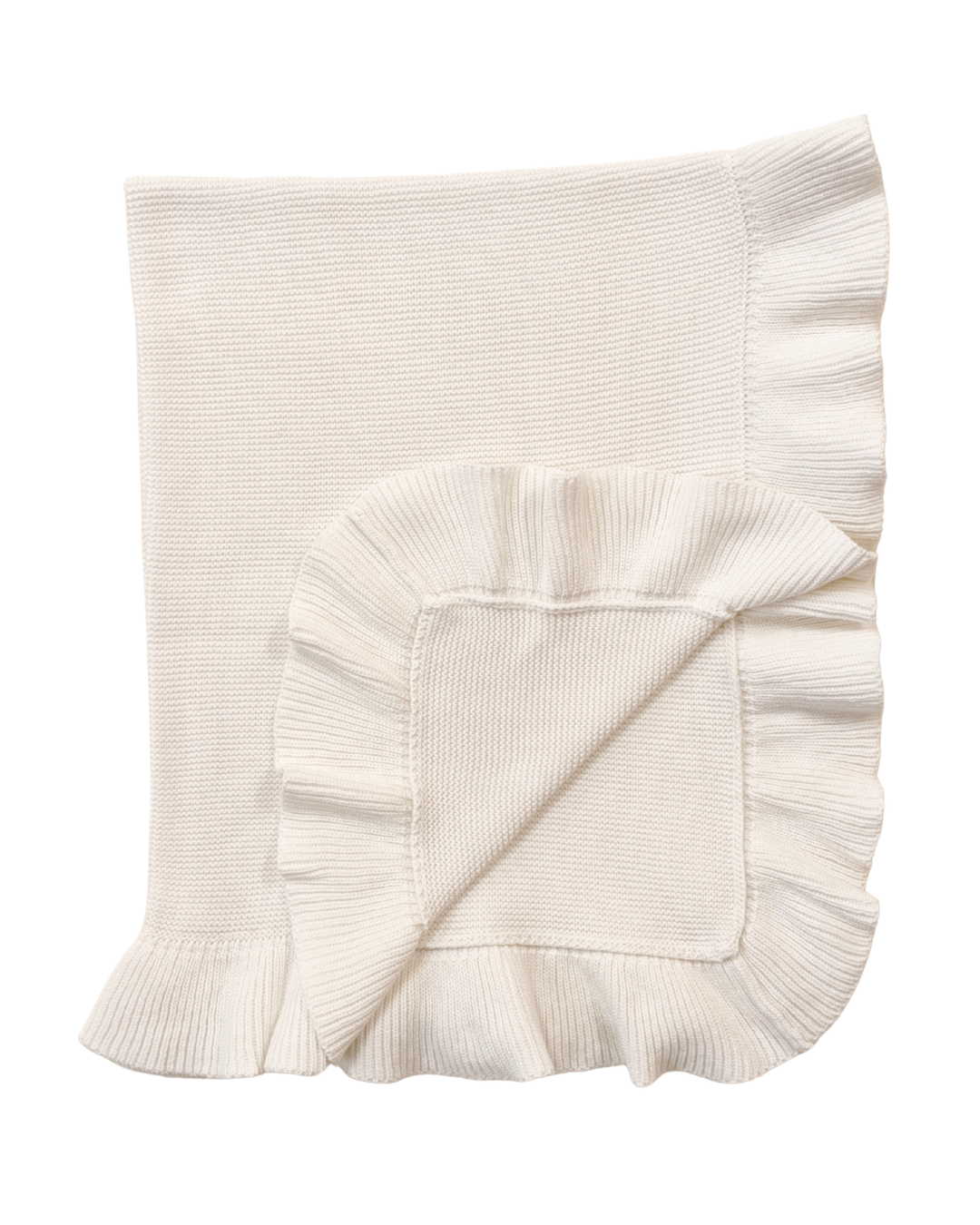 Ruffle Knit Blanket ♡ Cloud