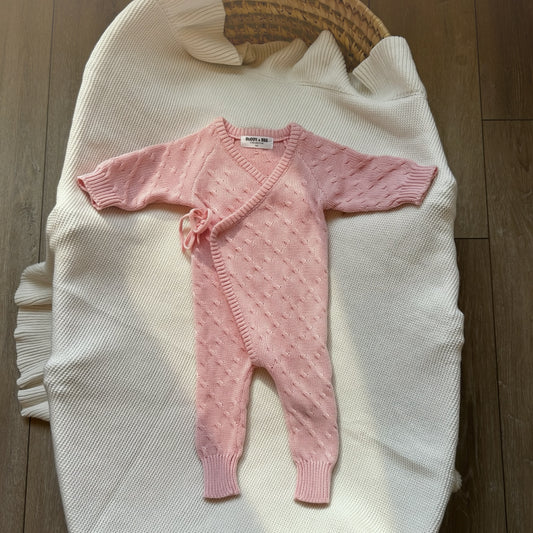 The Harper Knit Romper ♡ Blush