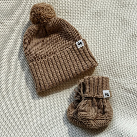 Beanie & Booties ♡ Mocha