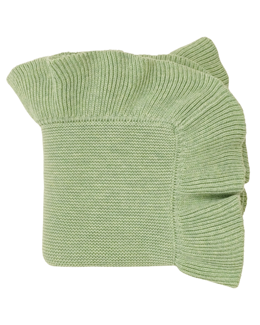 Ruffle Knit Blanket ♡ Fern