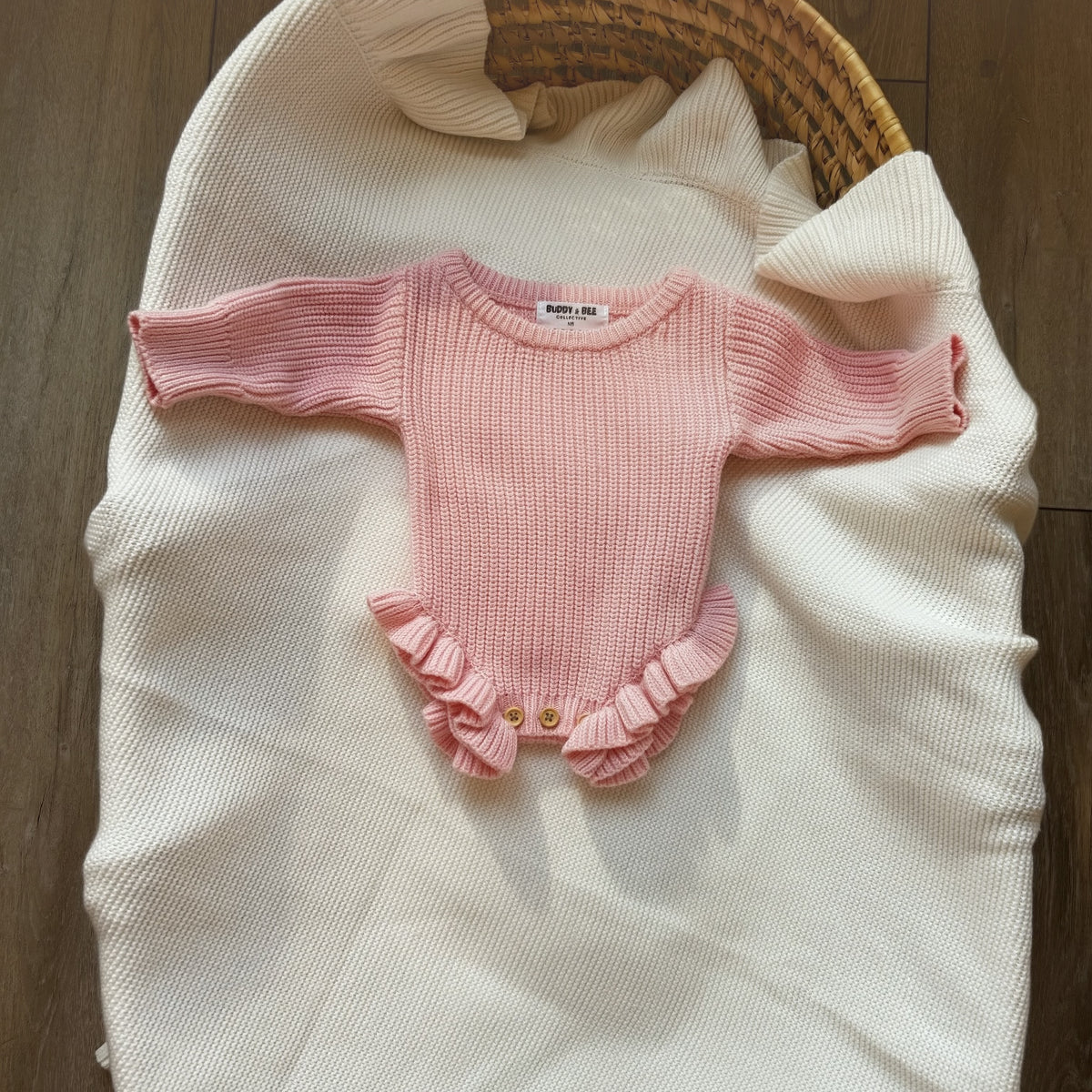 The Daisy Knit Romper ♡ Blush