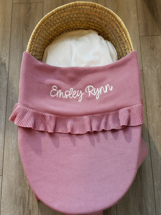 Ruffle Knit Blanket ♡ Rosie
