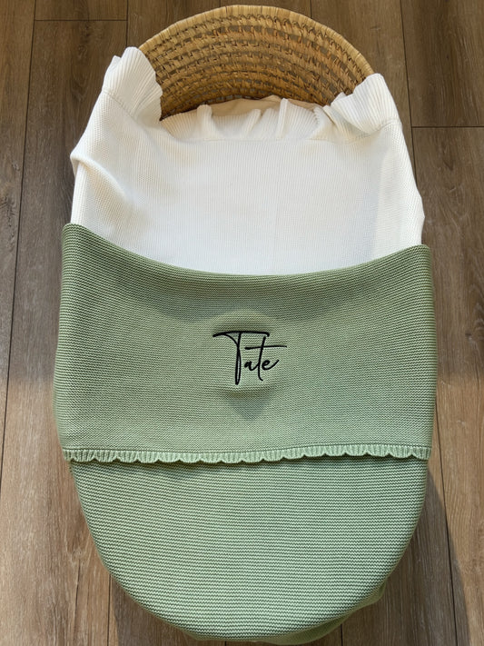 Scallop Knit Blanket ♡ Fern
